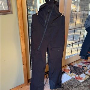 Air Pose Best Wear Womens Black Snow‎ Bib Overalls Ski Snowboard Pants Medium